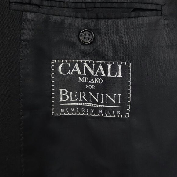 Vintage Canali 46L-48L Double Breasted Virgin Wool Sports Coat Blazer - Picture 10 of 12